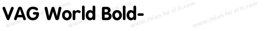 VAG World Bold字体转换